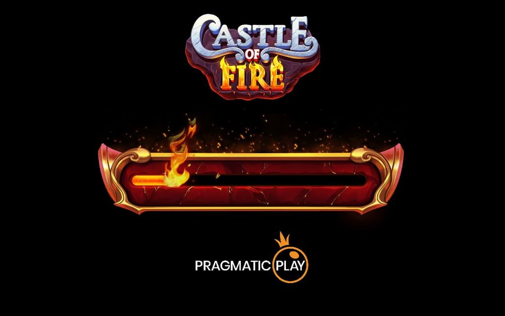 캐슬 오브 파이어 두 번째 장면도 금빛 테두리 막대와 작은 PRAGMATIC PLAY 표지만 남아 있습니다