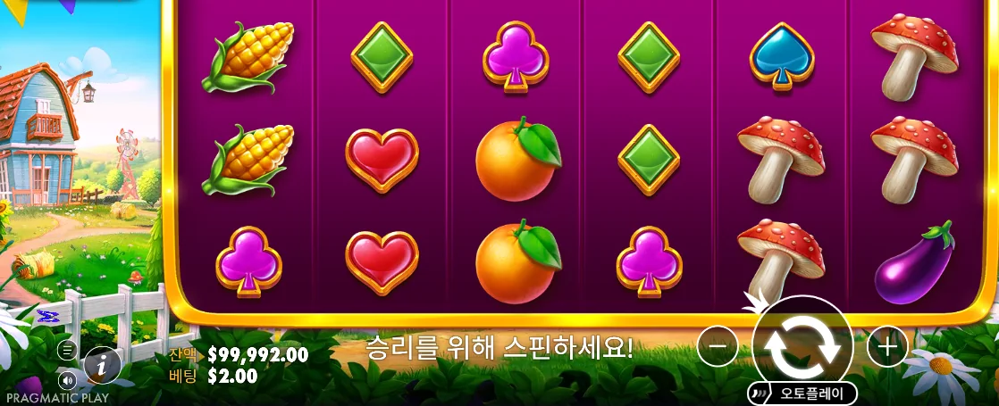 옥수수 오렌지 버섯 가지와 카드 무늬가 섞인 반 페스티벌 마지막 릴