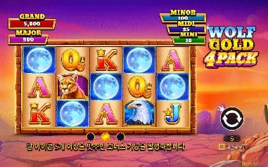 울프 골드 4팩 모바일 화면에서 본 실제 데모