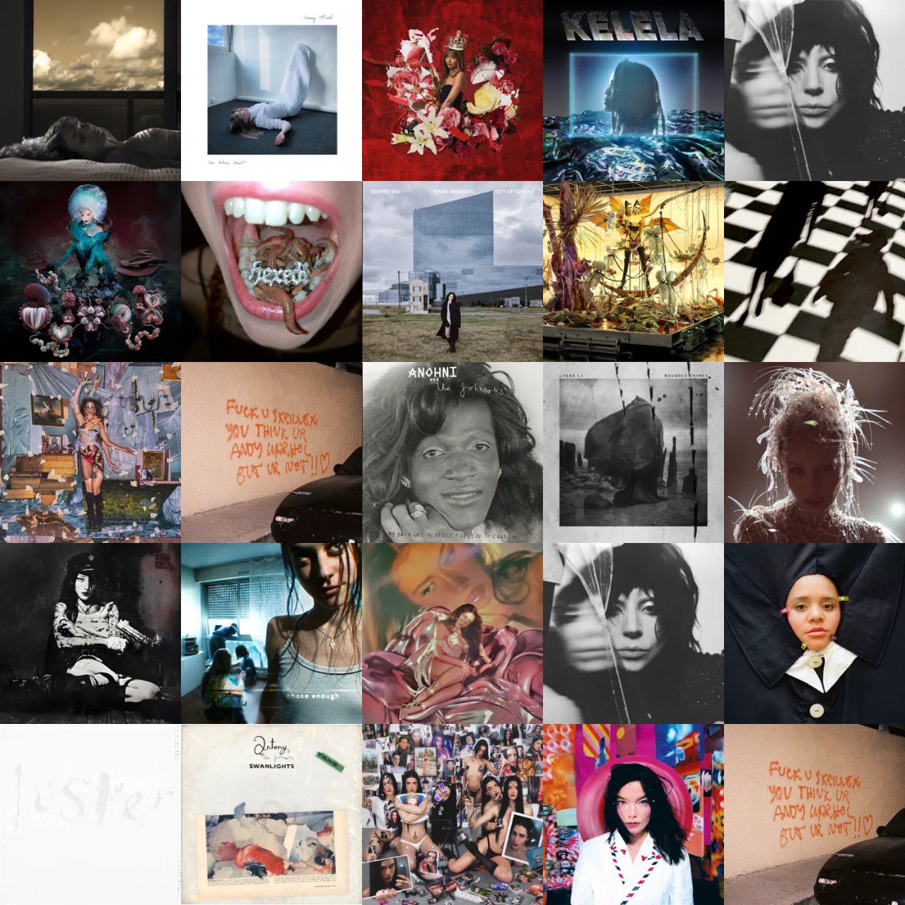 Moisaico de capas de discos