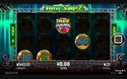 Rave Jump 2 모바일 화면에서 본 실제 데모