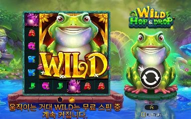 와일드 홉 앤 드롭 모바일 화면에서 본 실제 데모