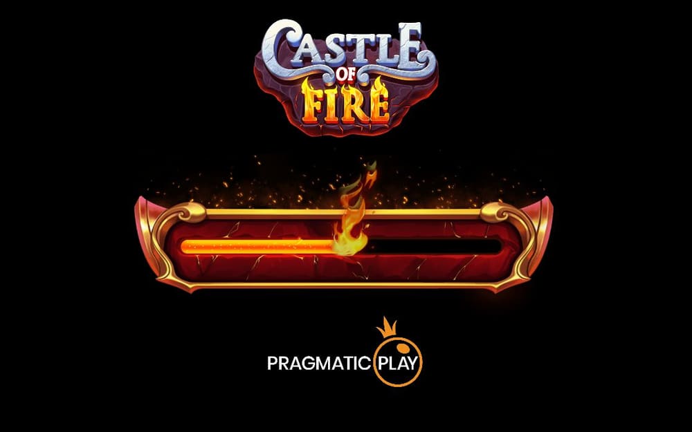 캐슬 오브 파이어 네 번째 장면의 막대 안 불꽃 표시와 CASTLE OF FIRE 글자가 같은 위치에 보입니다