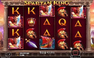 스파르탄 킹 모바일 화면에서 본 실제 데모