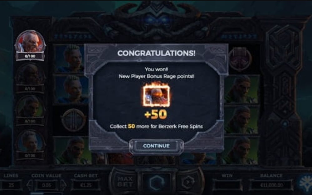바이킹스 고 투 헬 기본 보드와 하단 조작부 실제 화면