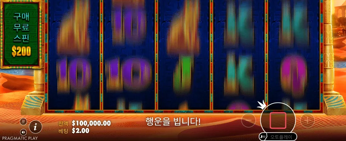 이집트 심볼 조합과 책 와일드가 보이는 존 헌터 앤 더 북 오브 투트 결과