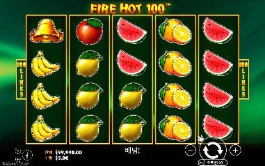 파이어 핫 100 모바일 화면에서 본 실제 데모