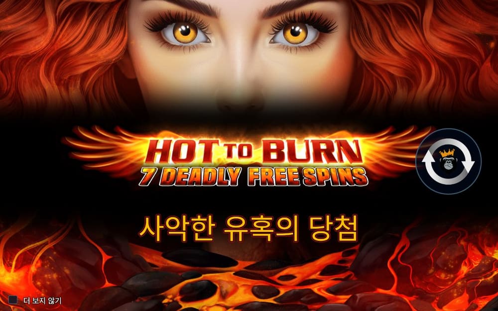 핫 투 번 두 번째 스핀 진행 중 실제 화면
