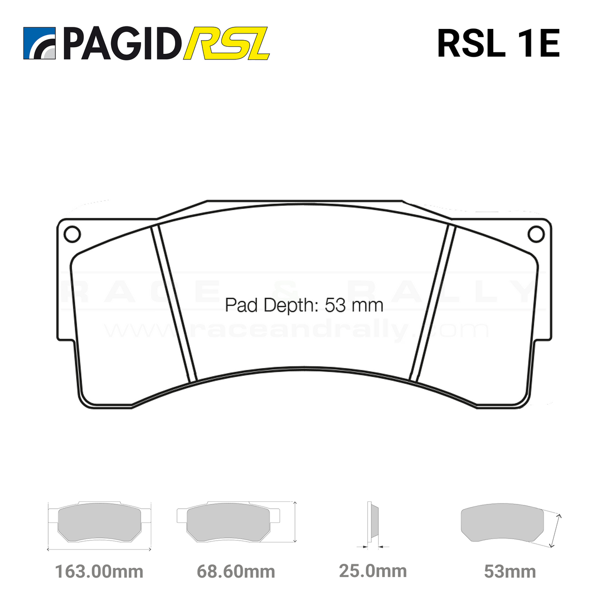 Pagid 8222 RSL 1E brake pads