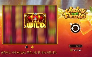쥬시 프루츠 모바일 화면에서 본 실제 데모