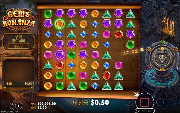 젬스 보난자 랜덤 모디파이어 안내 클러스터의 시작점 실제 게임 화면 4