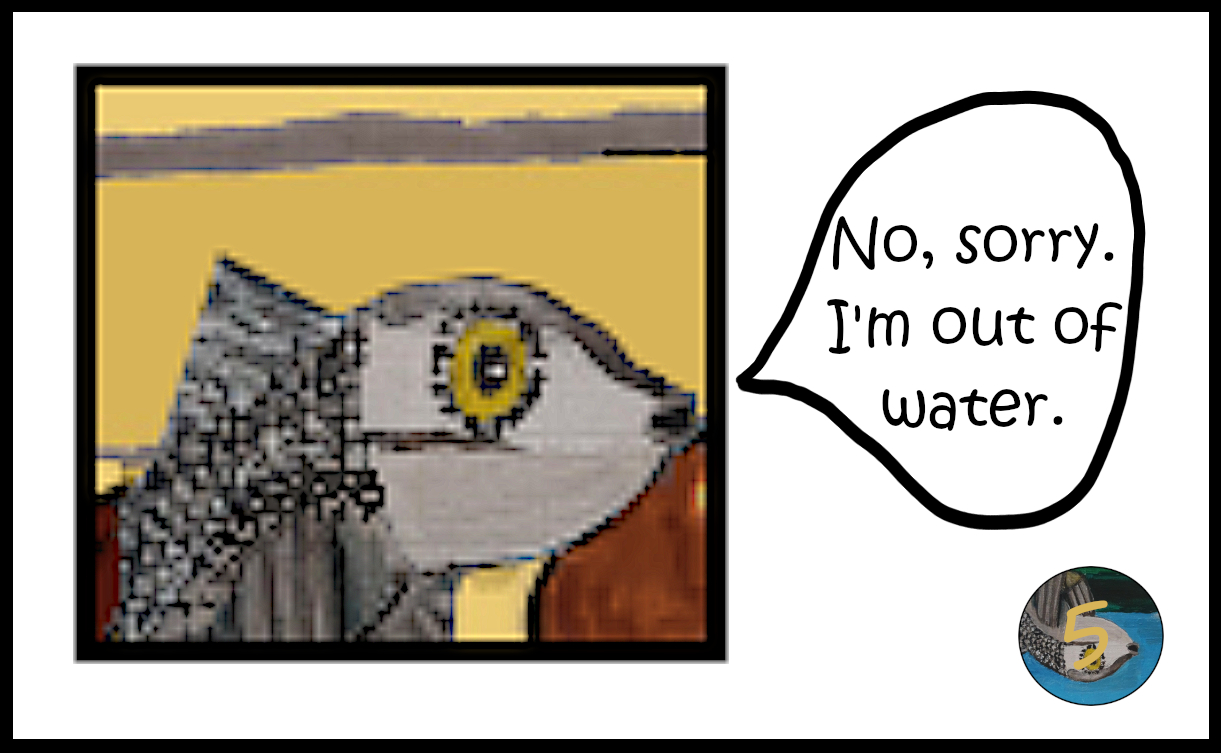 out of water