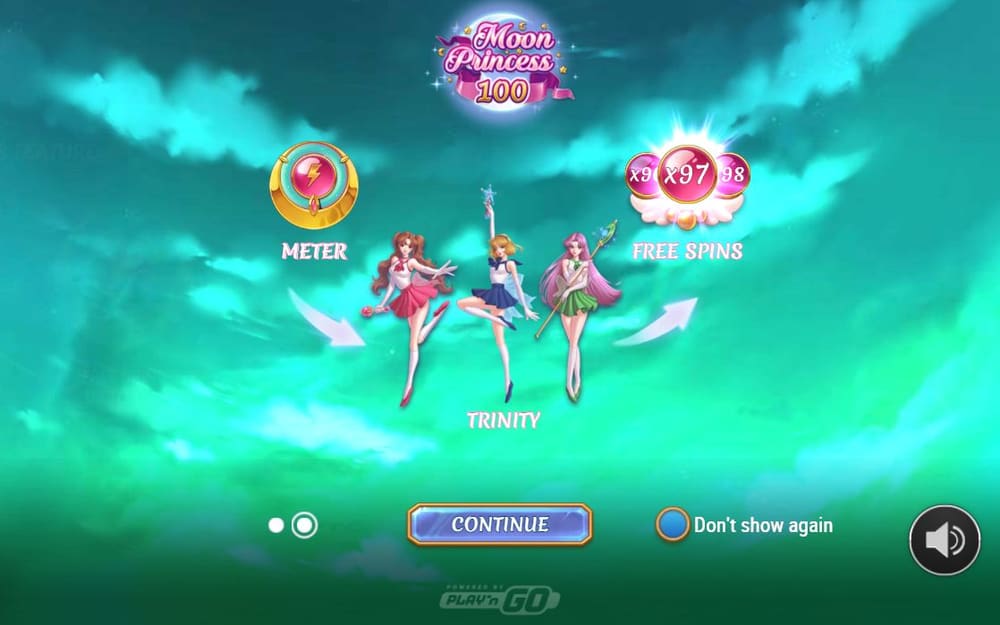 Moon Princess 100 두 번째 스핀 정지 결과 실제 화면