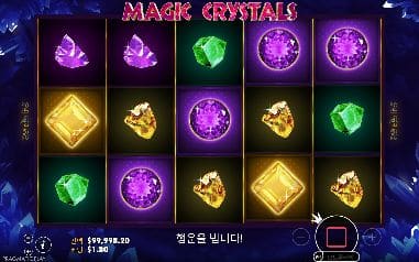 매직 크리스탈스 모바일 화면에서 본 실제 데모