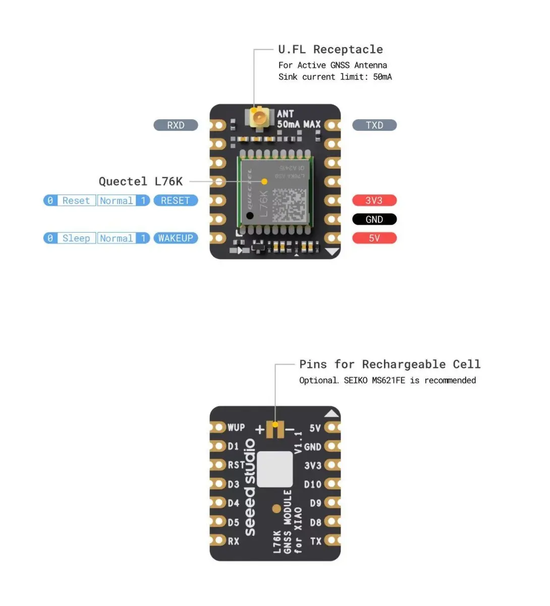 A schematic for the L76K