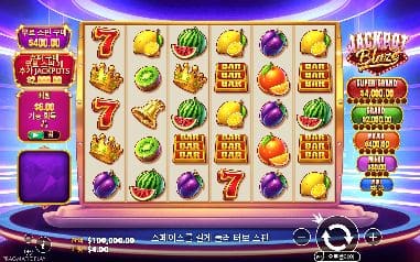 잭팟 블레이즈 모바일 화면에서 본 실제 데모