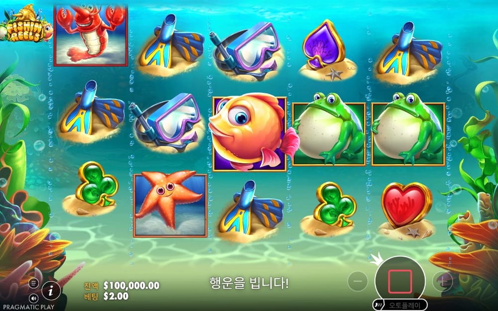 피신 릴스 낚싯대와 은빛 물고기가 흐르는 첫 회전