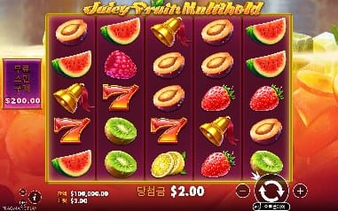 쥬시 프루츠 멀티홀드 모바일 폭의 수박과 금색 칸 배열