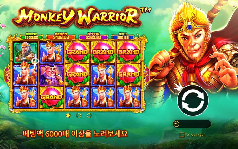 몽키 워리어 기본 보드와 하단 조작부 실제 화면