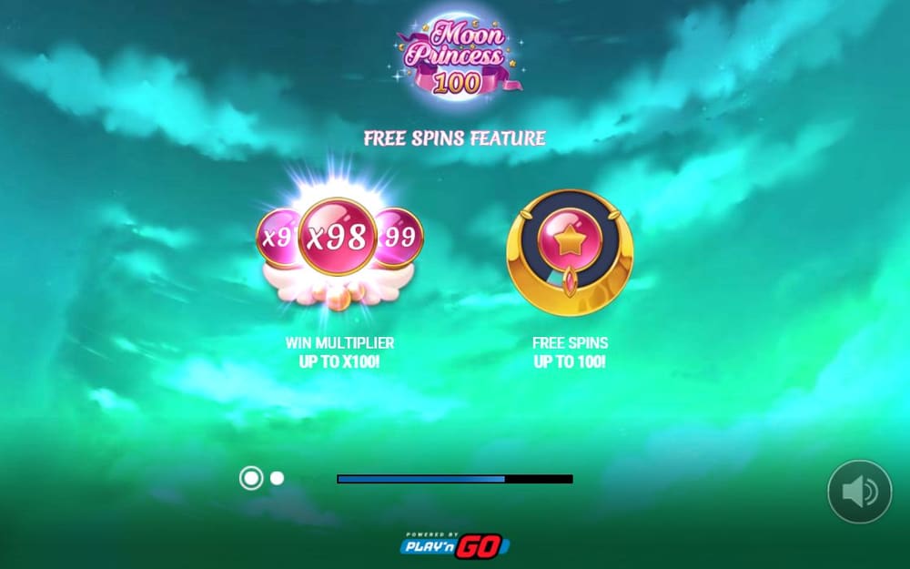 Moon Princess 100 기본 보드와 하단 조작부 실제 화면