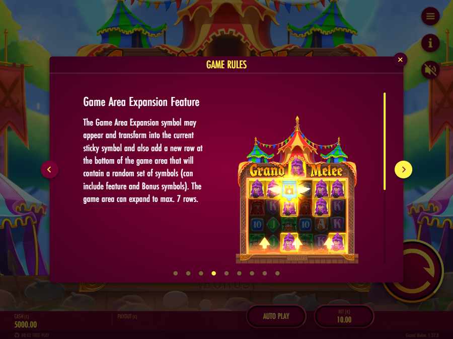 보드 아래에 새 행을 더하는 Game Area Expansion 도움말