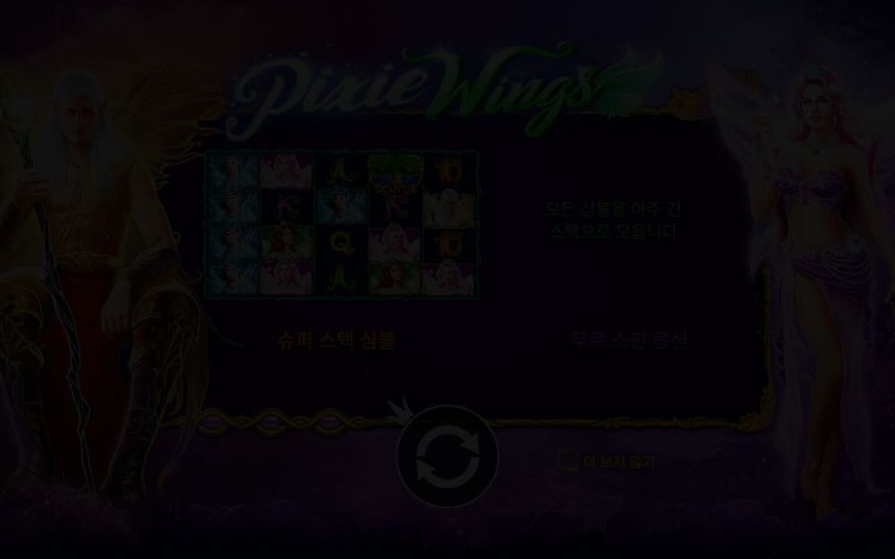 픽시 윙스 기본 보드와 하단 조작부 실제 화면